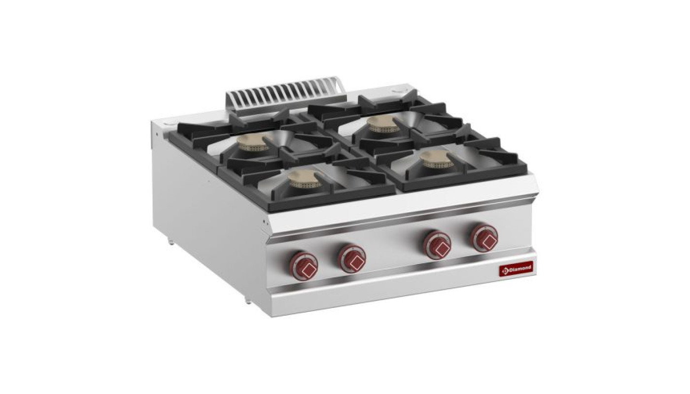 Diamond G7/4B7T-N 4 Burner Countertop Gas Range – Commercial Cooking Equipment