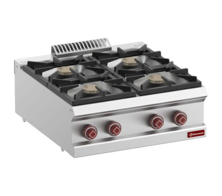 Diamond G7/4B7T-N 4 Burner Countertop Gas Range – Commercial Cooking Equipment – Diamond