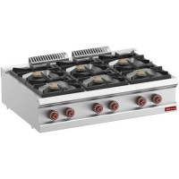 Diamond G7/6B11T-N 6 Burner Countertop Gas Range – Commercial Cooking Equipment