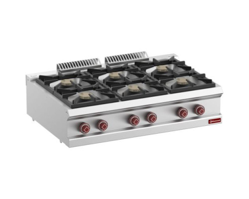 Diamond G7/6B11T-N 6 Burner Countertop Gas Range – Commercial Cooking Equipment