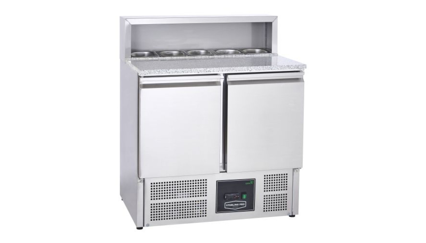 Sterling Pro Cobus SPU902PZ 2 Door Pizza Counter Granite Top 5 X GN1/6, 240 Litre – Commercial Spare Part