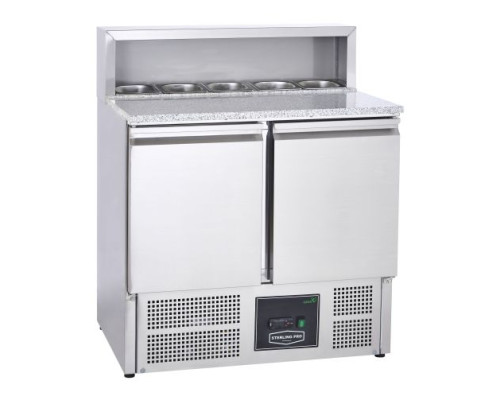 Sterling Pro Cobus SPU902PZ 2 Door Pizza Counter Granite Top 5 X GN1/6, 240 Litre – Commercial Spare Part