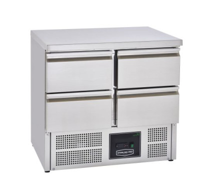 Sterling Pro Cobus SPU201-4D Undermounted Fridge Counter 4 Drawers, 220 Litre – Commercial Refrigeration – Sterling Pro