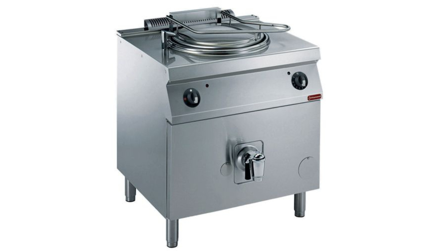 Diamond G22/M150I8-N Gas Indirect Heating Rounded Kettle On Cupboard, 150 Litre – Commercial Cooking Equipment