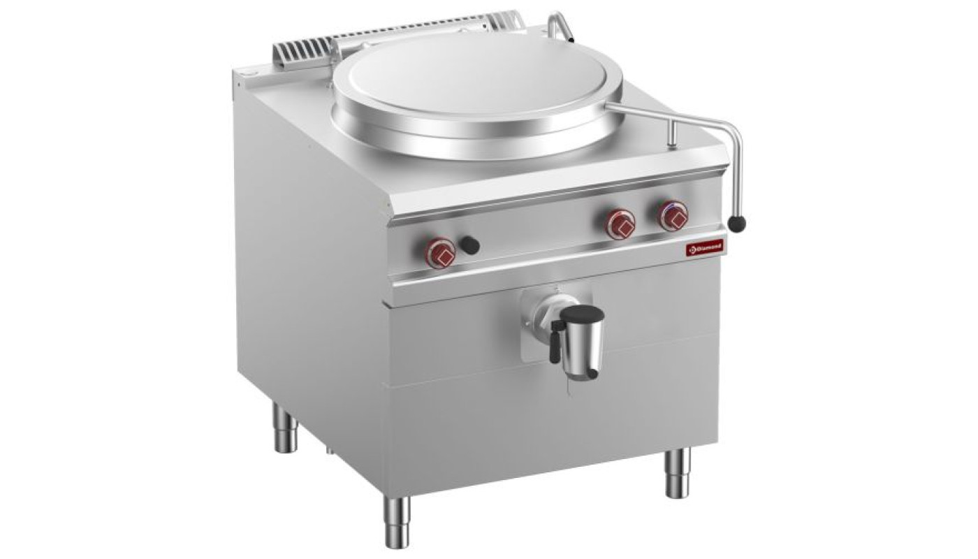 Diamond G9/M10D8-N Gas Direct Heating Boiling Pan On Cupboard, 100 Litre – Commercial Cooking Equipment
