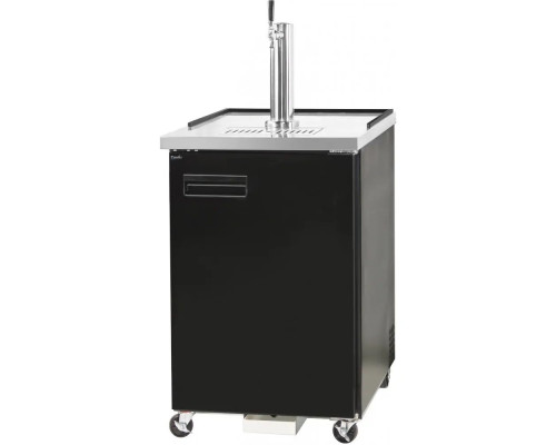 Prodis NTKC1 Single Door Black Single Tap Keg Cooler, 1 x 1/2 Keg – Commercial Bottle Cooler