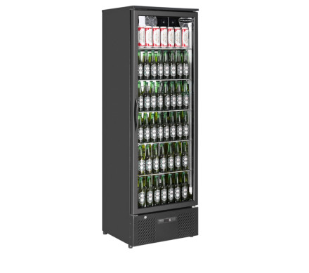 Sterling Pro Green SP110-BK Single Door Black Upright Bottle Cooler, 293 Litre – Commercial Refrigeration – Sterling Pro