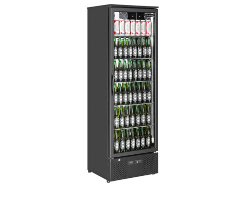 Sterling Pro Green SP110-BK Single Door Black Upright Bottle Cooler, 293 Litre – Commercial Refrigeration
