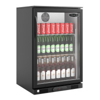 Sterling Pro Green SP1HC-BK Hinged Single Door Bottle Cooler, 106 x 330ml Bottles – Commercial Refrigeration