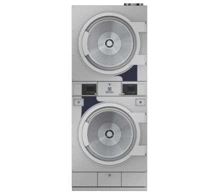 Electrolux Professional TD6-17S Stacked Tumble Dryer, 2 × 17kg, Compass Pro