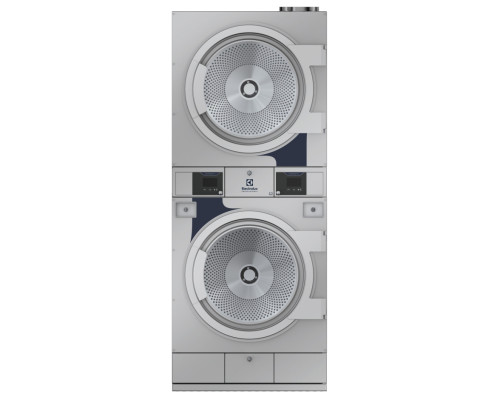 Electrolux Professional TD6-17S Stacked Tumble Dryer, 2 × 17kg, Compass Pro