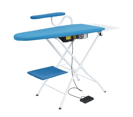AS01 Heated Vacuum & Blowing Ironing Board – Professional Sleeve Arm – A++ Rated â€“ Ironing Boards for Commercial Use