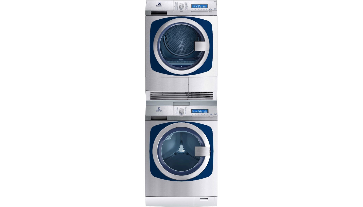 Electrolux Professional WE2-9P/TD2-9HP myPRO Edge Washer & Heat Pump Dryer Stack Combo