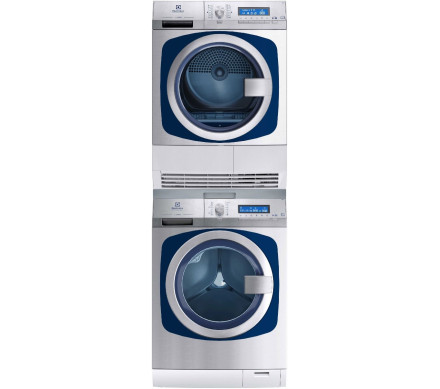 Electrolux Professional WE2-9V/TD2-8 myPRO Edge Washer & Condenser Dryer Stack Combo