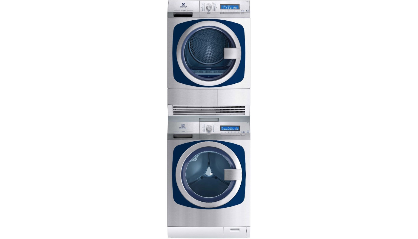 Electrolux Professional WE2-9V/TD2-9HP myPRO Edge Washer & Heat Pump Dryer Stack Combo