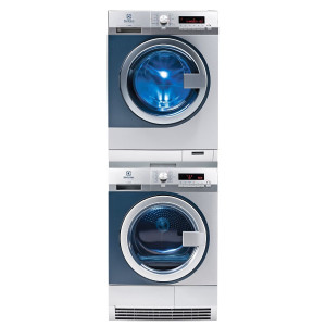 Electrolux Professional WE170P & TE1120 myPRO 8kg Washer & Condenser Dryer Stack Combo