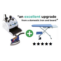 Comel Snail 2 Litre Steam Iron & Heated Vacuum Ironing Table Package