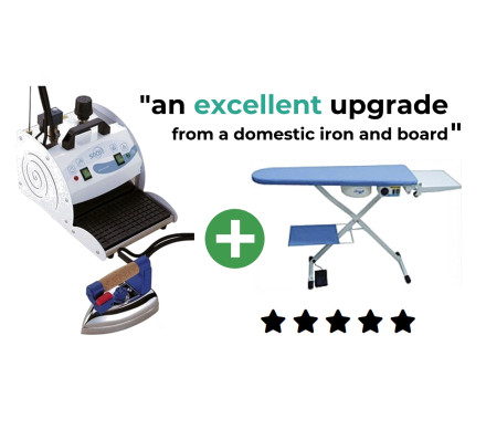 Comel Snail 2 Litre Steam Iron & Heated Vacuum Ironing Table Package – Comel Ironing Equipment