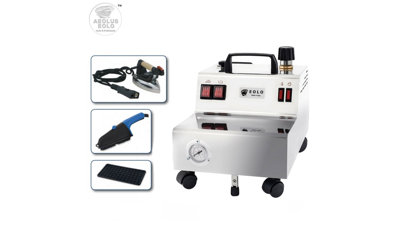 GV11 INOX 2.4 Litre boiler, iron and steam brush