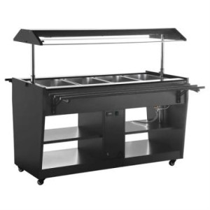 Buffalo Heated Buffet Bar Black