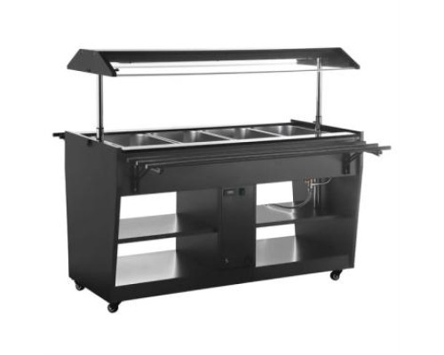Buffalo Heated Buffet Bar Black
