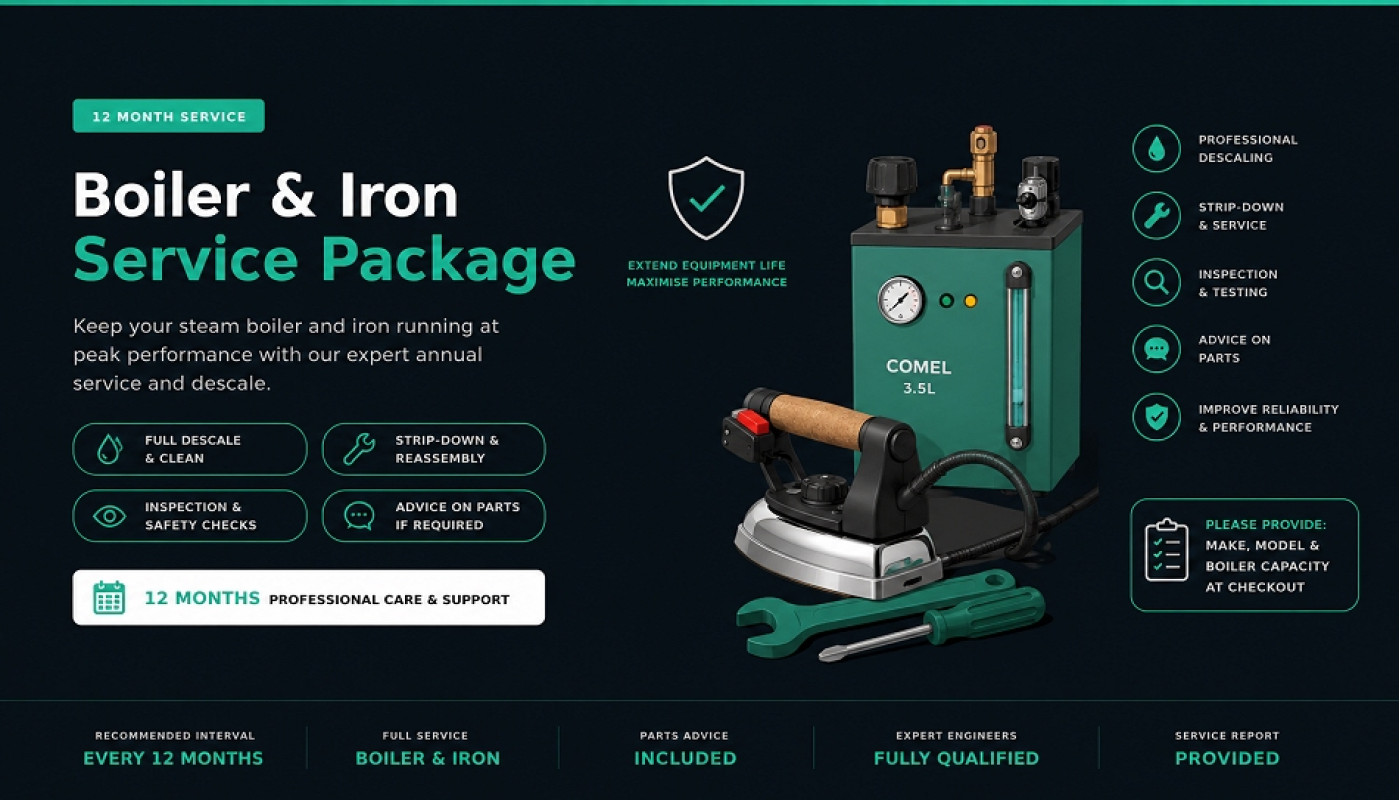 12 Month Boiler and Iron Service Contract | Steam Boiler Descale | TIECO