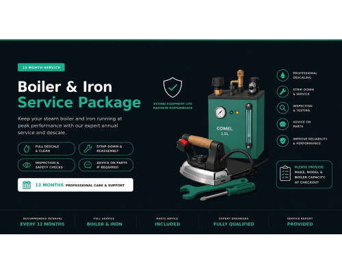 12 Month Boiler and Iron Service Contract | Steam Boiler Descale | TIECO
