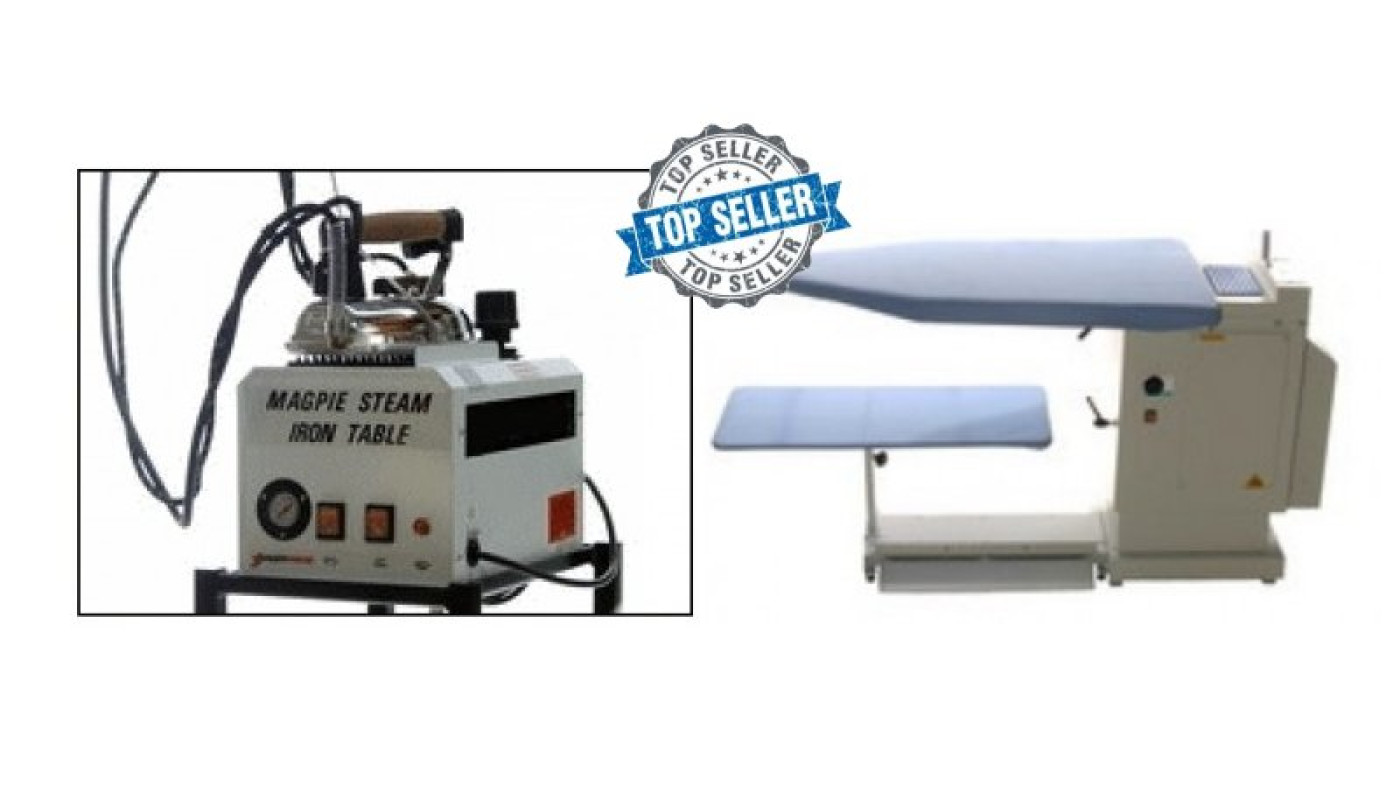Pressmaster Extra Wide Ironing Table + Magpie 5L Boiler Package - Best-Seller | TIECO