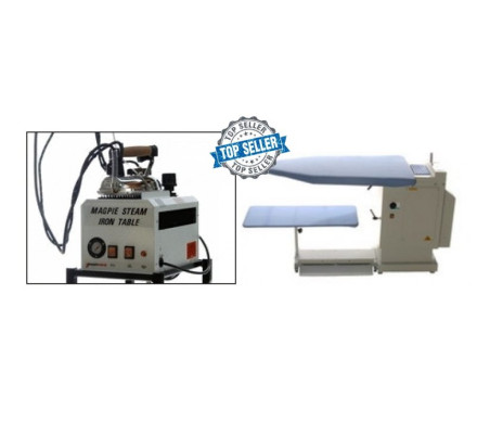 Pressmaster Extra Wide Ironing Table + Magpie 5L Boiler Package - Best-Seller | TIECO â€“ Ironing and Finishing Equipment for Dry Cleaners