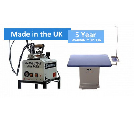 Magpie 5 Litre Boiler, Iron and Rectangular Heated Ironing Table â€“ Irons / Tables