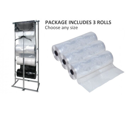 Garment Cover Dispenser + 3 Polyrolls – TIECO