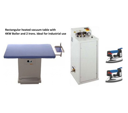 Speedypress 4kW Boiler, Two Irons and a Rectangular Table â€“ Irons / Tables