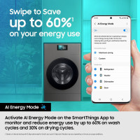 Samsung WD18DB8995BZT1 Bespoke AI 18kg/11kg All-in-One Heat Pump Washer Dryer