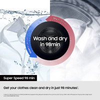 Samsung WD18DB8995BZT1 Bespoke AI 18kg/11kg All-in-One Heat Pump Washer Dryer