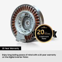 Samsung WD18DB8995BZT1 Bespoke AI 18kg/11kg All-in-One Heat Pump Washer Dryer