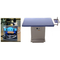 Comel Commercial Vacuum Heated Ironing Table with Snail 3.5 Litre Steam Boiler – 5 Bar Professional System