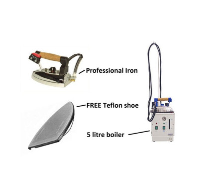 Speedypress 5 Litre Steam Generator Boiler & Professional Iron â€“ Ironing and Finishing Equipment for Dry Cleaners
