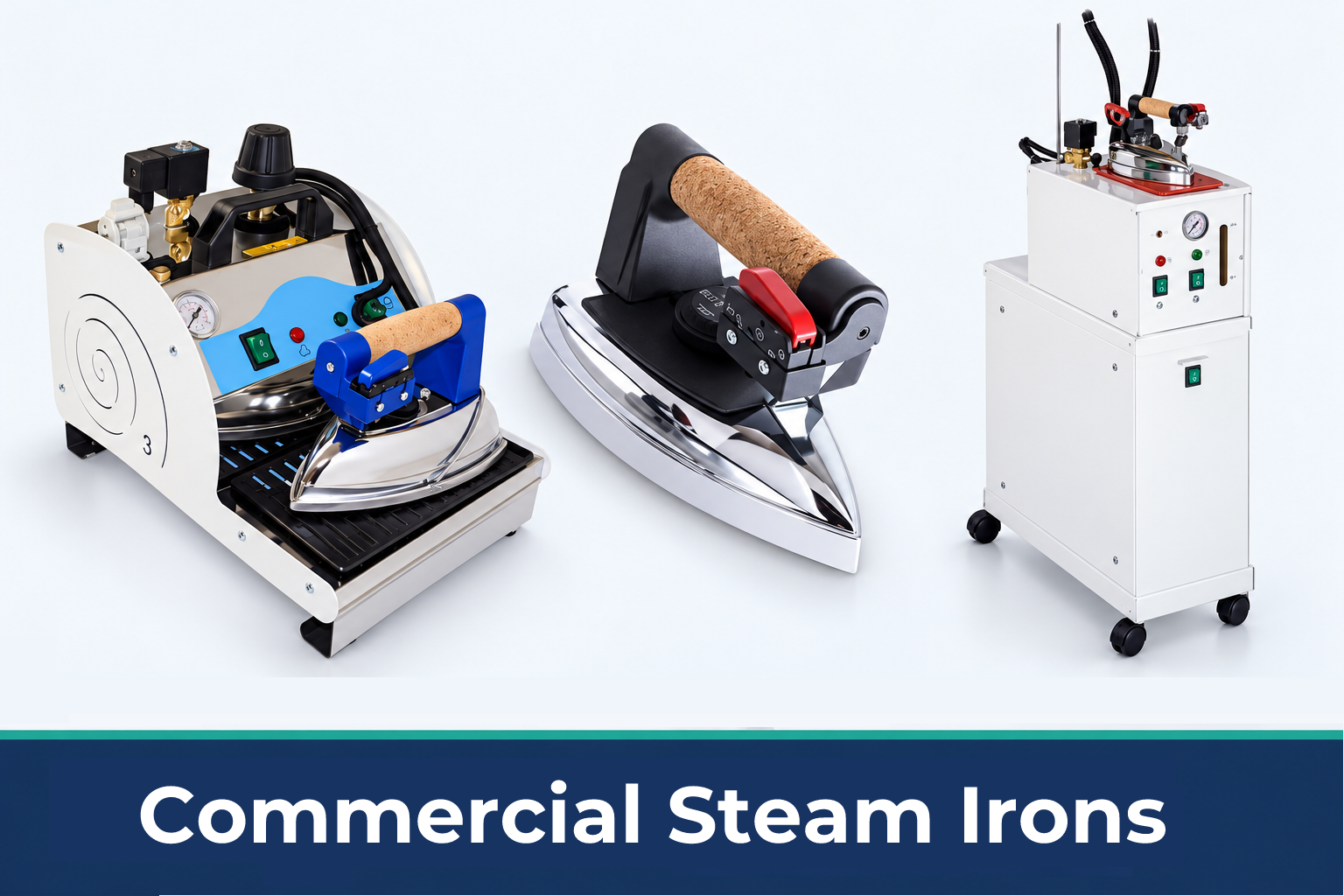 Professional commercial steam irons and boilers