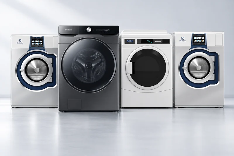 Commercial washing machines and tumble dryers for business laundry